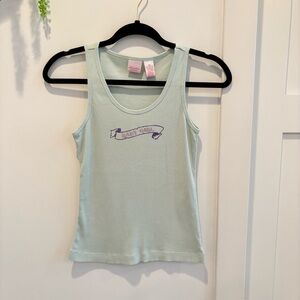 Y2K Baby Girl Xhilaration Tank Top Fuzzy Graphic 90's Women's 100% Cotton Size M